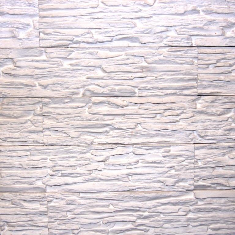 Фасадная и интерьерная плитка Сланец мелко-слоистый белый